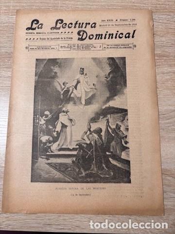 Coleccionismo de revistas y peri&oacute;dicos: LECTURA DOMINICAL. A&Ntilde;O XXIII. N&ordm; 1186. SEPTIEMBRE 1916. PORTADA: NUESTRA SE&Ntilde;ORA DE LAS MERCEDES.LEER