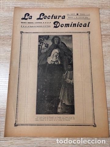 Coleccionismo de Revistas y Peri&oacute;dicos: LECTURA DOMINICAL. A&Ntilde;O XXVI. N&ordm; 1318. ABRIL 1919. PORTADA: LA VIRGEN DE LOS DOLORES. LEER