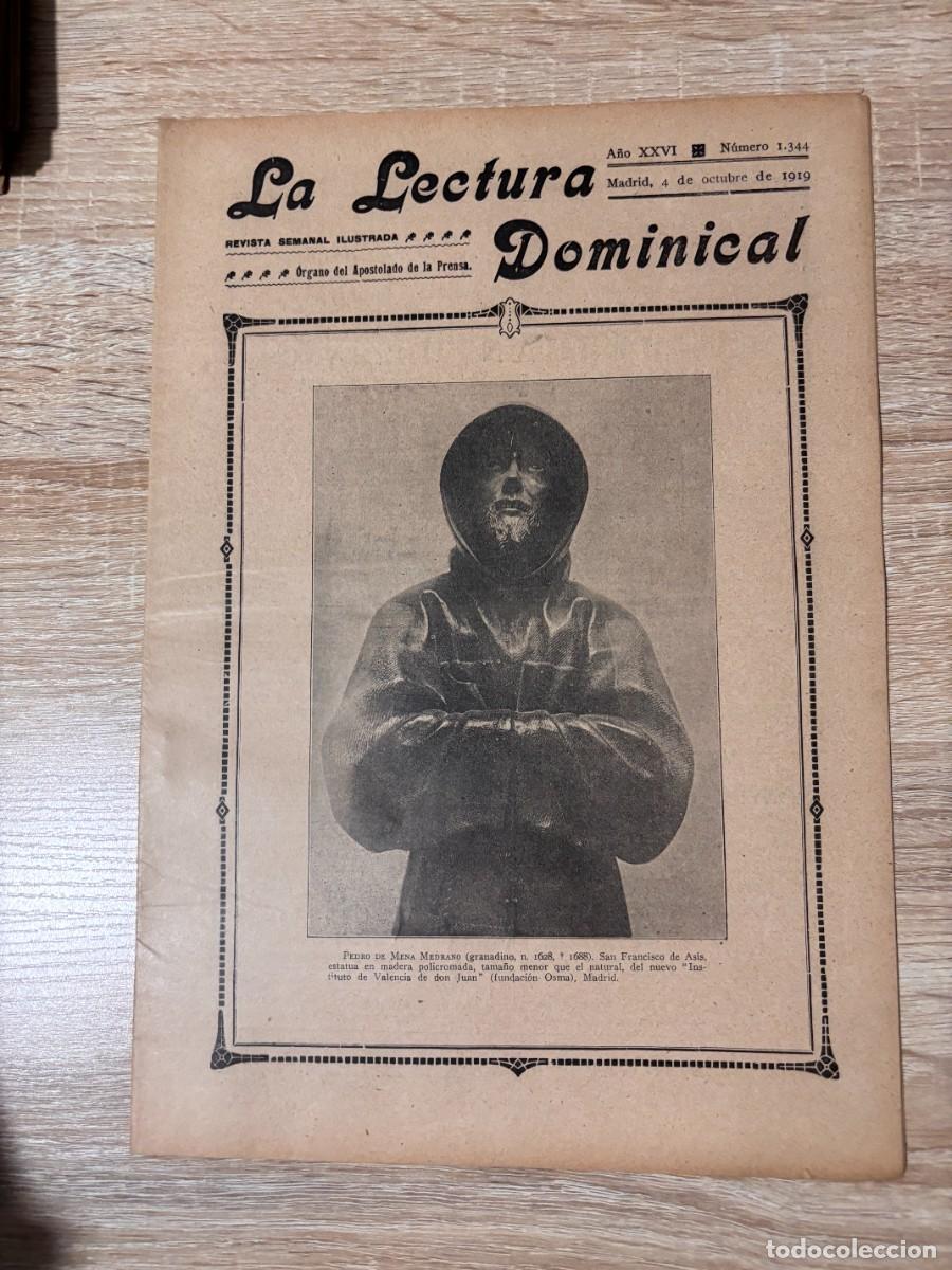 Coleccionismo de Revistas y Peri&oacute;dicos: LECTURA DOMINICAL. A&Ntilde;O XXVI. N&ordm; 1344. OCTUBRE 1919. PORTADA: SAN FRANCISCO DE ASIS. LEER
