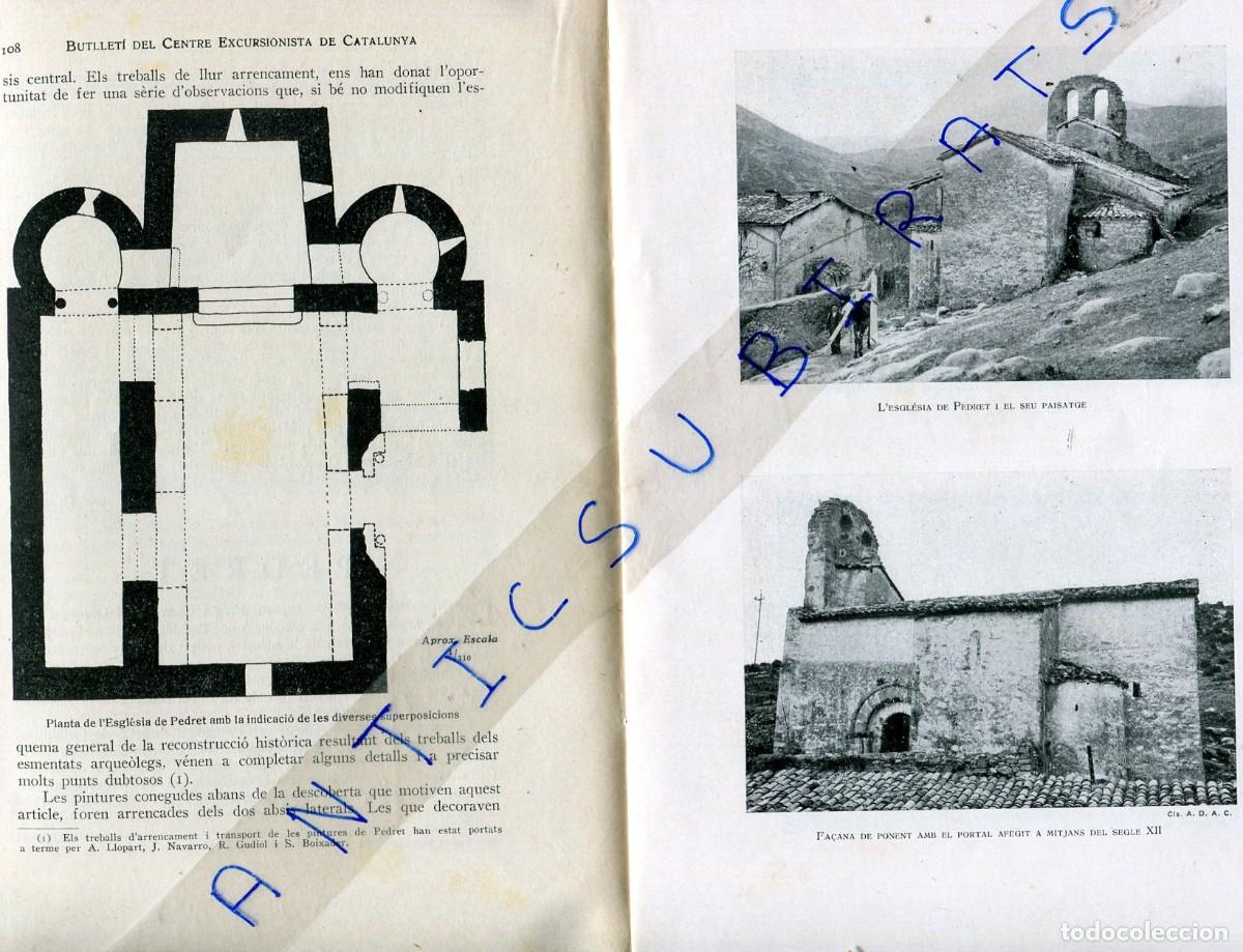 Collezionismo di Riviste e Giornali: BUTLLETI ANY 1937 ROMANIC JOSEP GUDIOL SANT QUIRZE DE PEDRET BERGA OBRA MOSSARAB DEL SEGLE X FOTOS
