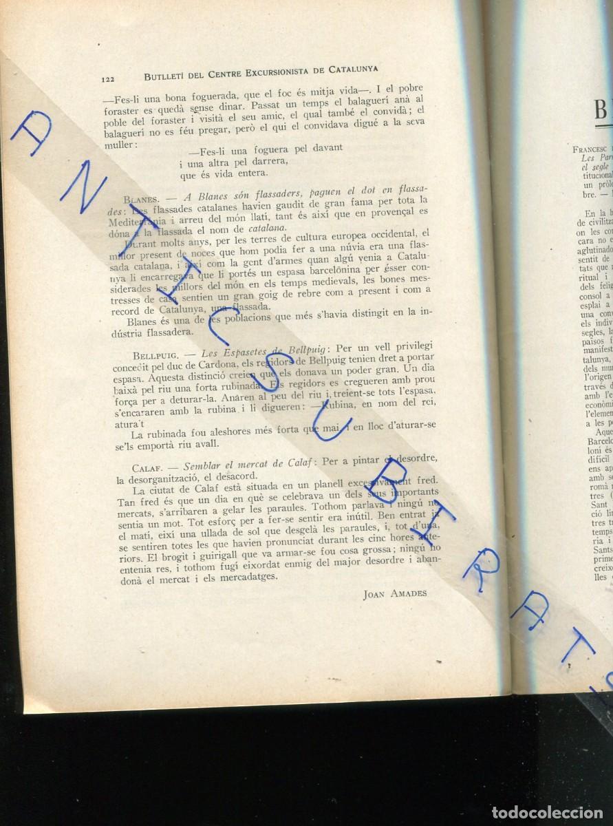 Coleccionismo de revistas y peri&oacute;dicos: REVISTA ANY 1937 REFRANYS DE BEGUR BAGUR BALAGUER BLANES BELLPUIG CALAF