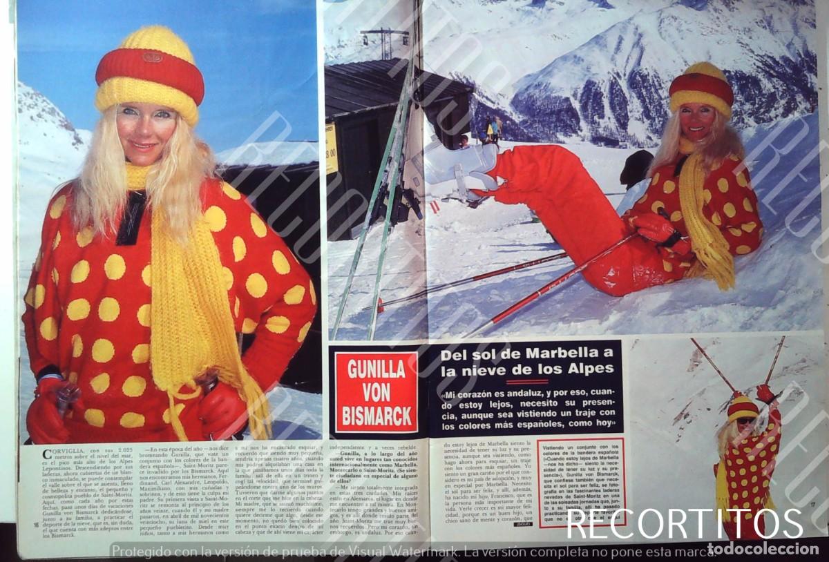 Sammeln von Zeitschriften und Zeitungen: GUNILLA VON BISMARCK EN LA NIEVE LOS ALPES
