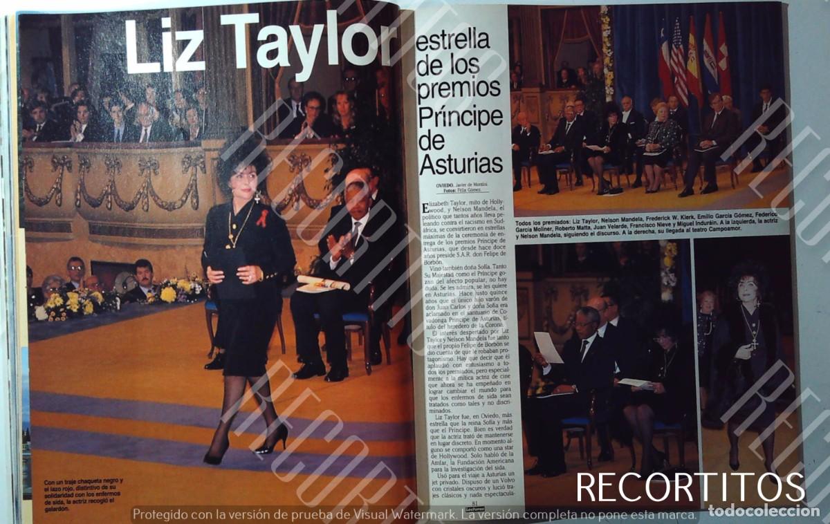 Coleccionismo de Revistas y Peri&oacute;dicos: ELIZABETH TAYLOR LIZ LOS PREMIOS PRINCIPE DE ASTURIAS