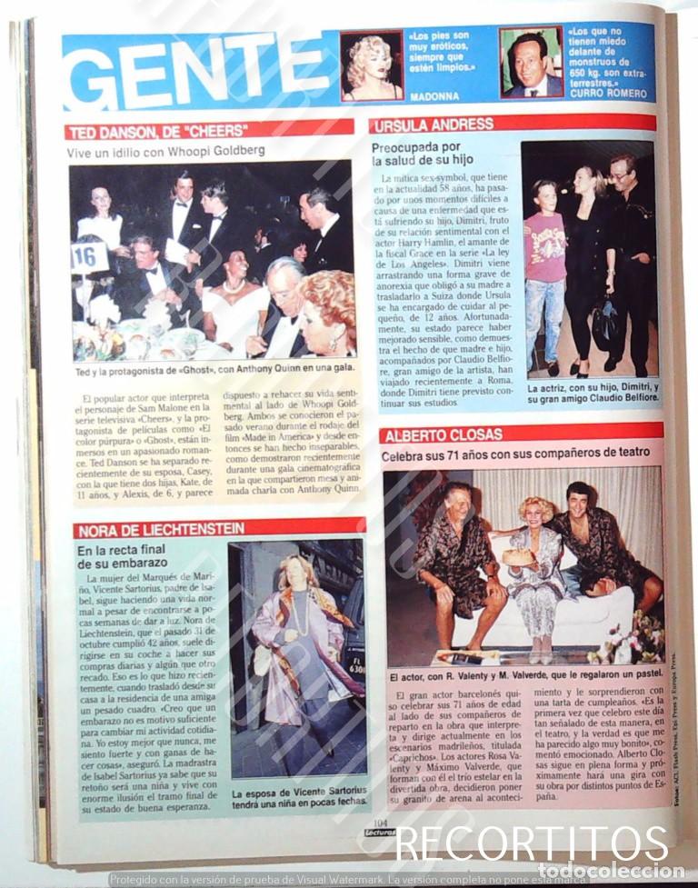 Coleccionismo de Revistas y Peri&oacute;dicos: URSULA ANDRESS MADONNA MAXIMO VALVERDE ALBERTO CLOSAS ROSA VALENTY