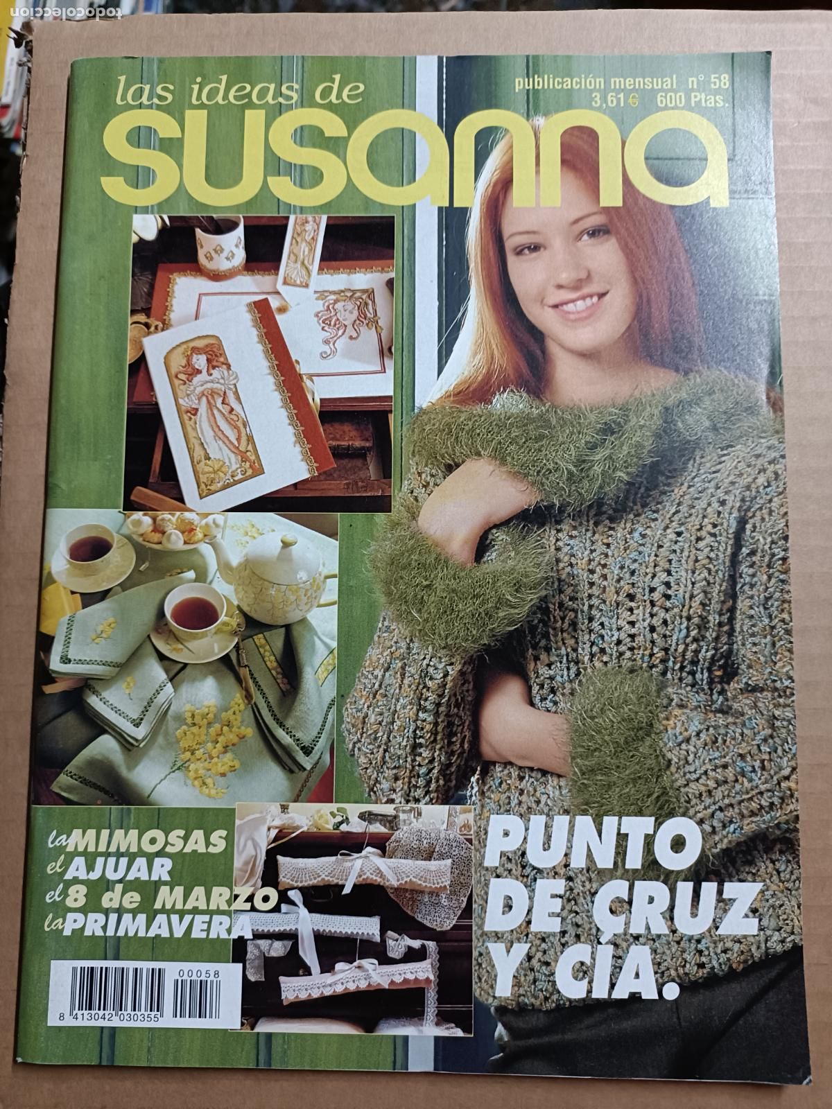 Coleccionismo de Revistas y Peri&oacute;dicos: LAS IDEAS DE SUSANNA 58. PUNTO DE CRUZ MONUMENTOS. LENCER&Iacute;A CON GANCHILLO. ENCAJES Y PUNTILLAS