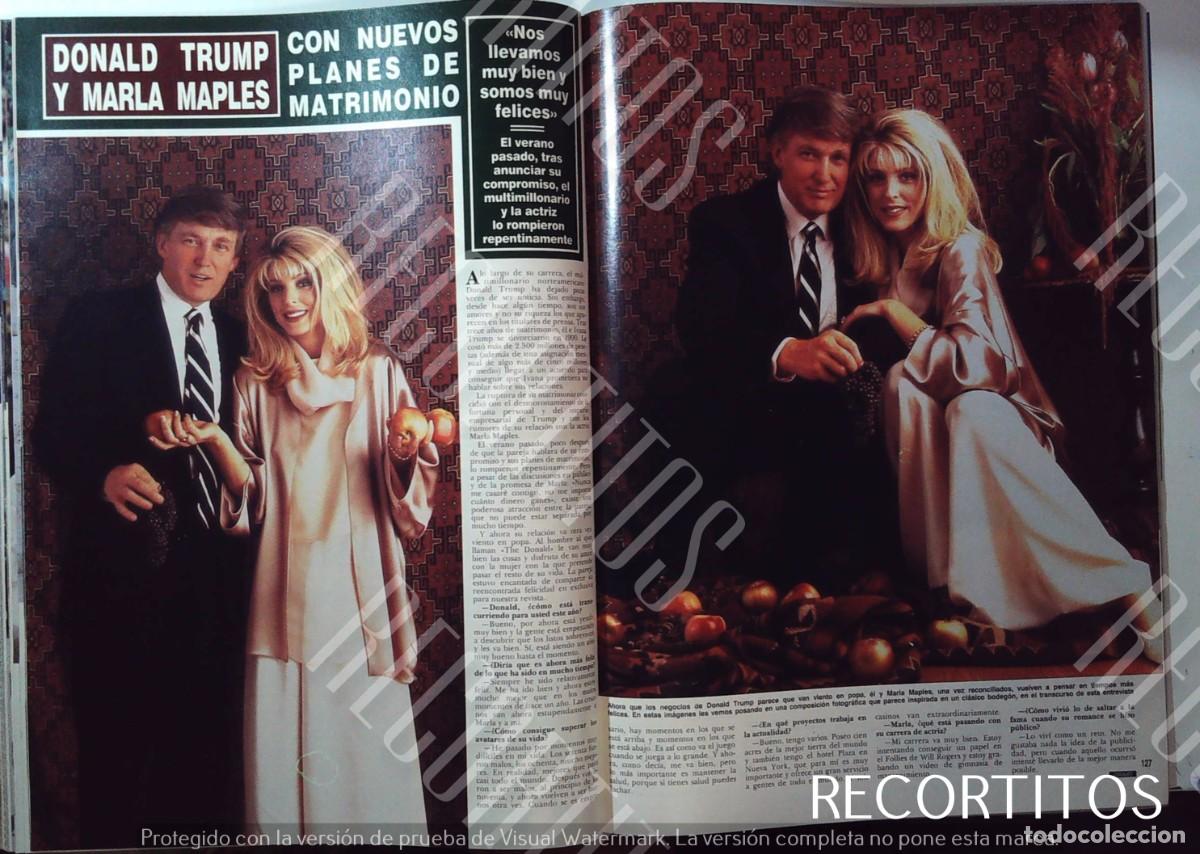 Collectionnisme de Revues et Journaux: DONALD TRUMP 1992 MARLA MAPLES