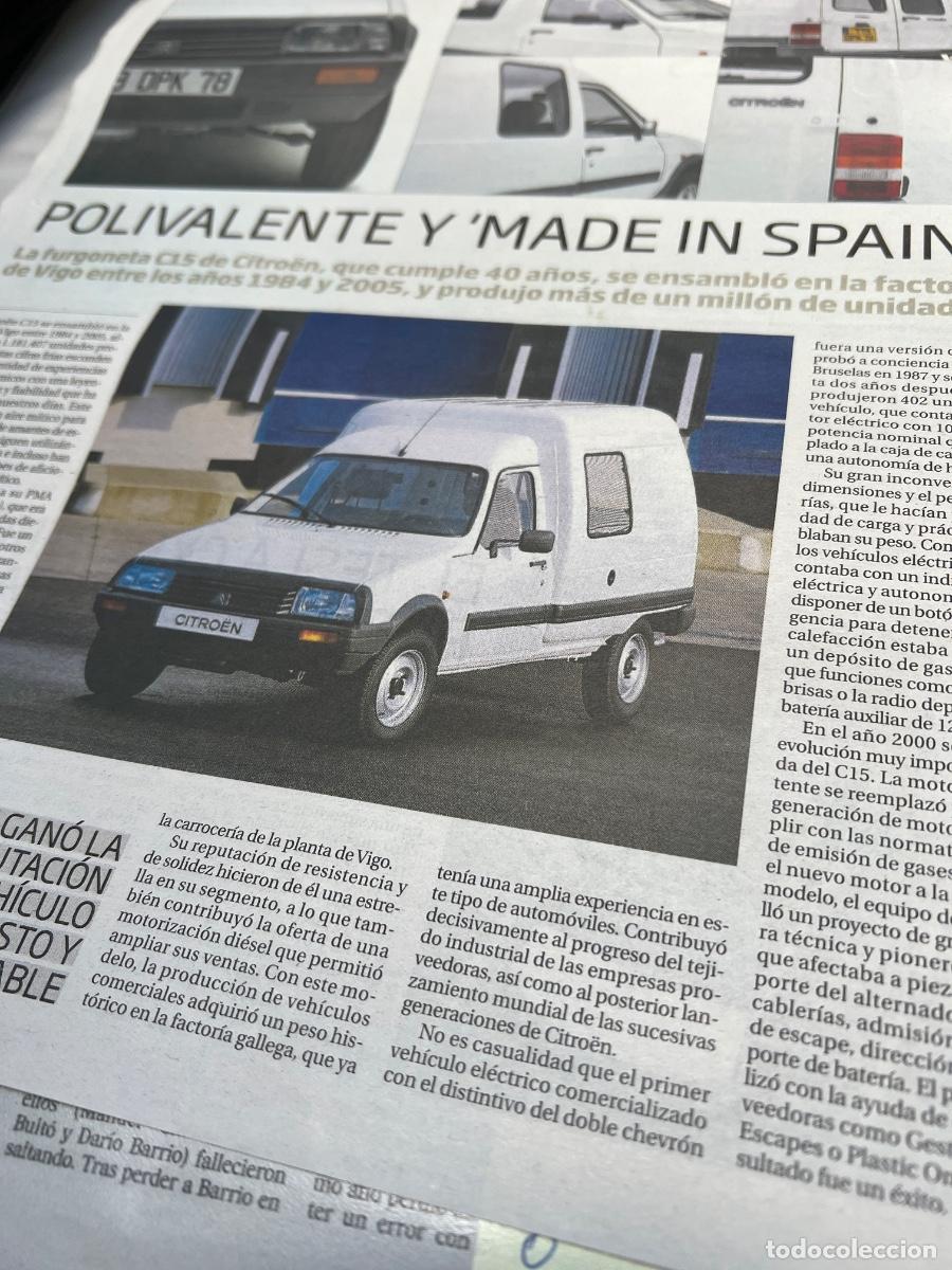 Coleccionismo de Revistas y Peri&oacute;dicos: CITR&Ouml;EN C15. Art&iacute;culo prensa historia automoci&oacute;n.
