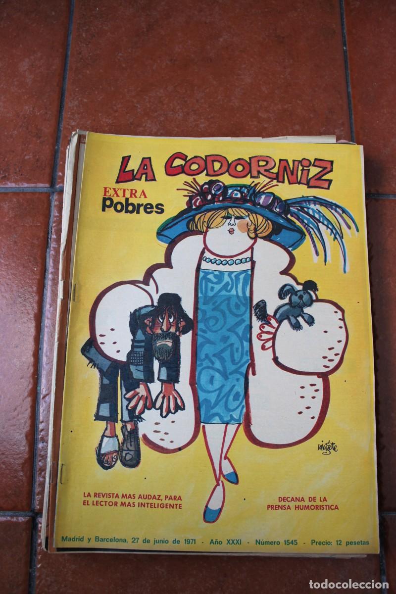 Coleccionismo de Revistas y Peri&oacute;dicos: REVISTA LA CODORNIZ N&ordm; 1545 A&Ntilde;O 1971 : EXTRA POBRES
