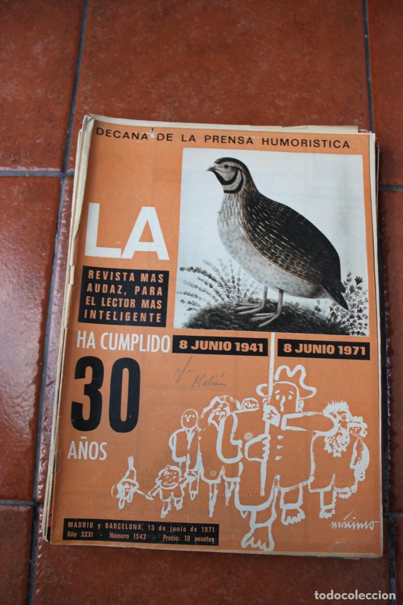 Coleccionismo de Revistas y Peri&oacute;dicos: REVISTA LA CODORNIZ N&ordm; 1543 A&Ntilde;O 1971 : HA CUMPLIDO 30 A&Ntilde;OS