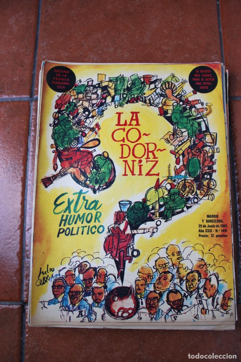 Coleccionismo de Revistas y Peri&oacute;dicos: REVISTA LA CODORNIZ N&ordm; 1441 A&Ntilde;O 1969 : EXTRA HUMOR POLITICO