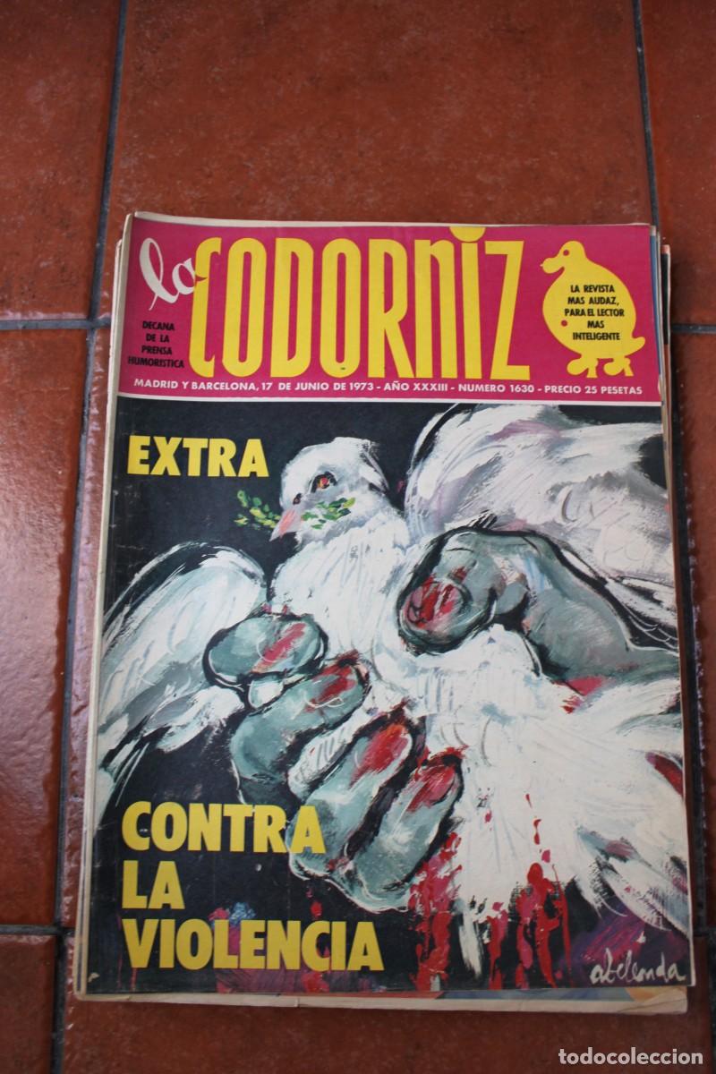 Coleccionismo de Revistas y Peri&oacute;dicos: REVISTA LA CODORNIZ N&ordm; 1630 A&Ntilde;O 1973 : EXTRA CONTRA LA VIOLENCIA