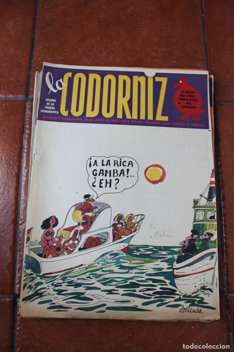 Coleccionismo de Revistas y Peri&oacute;dicos: REVISTA LA CODORNIZ N&ordm; 1636 A&Ntilde;O 1973