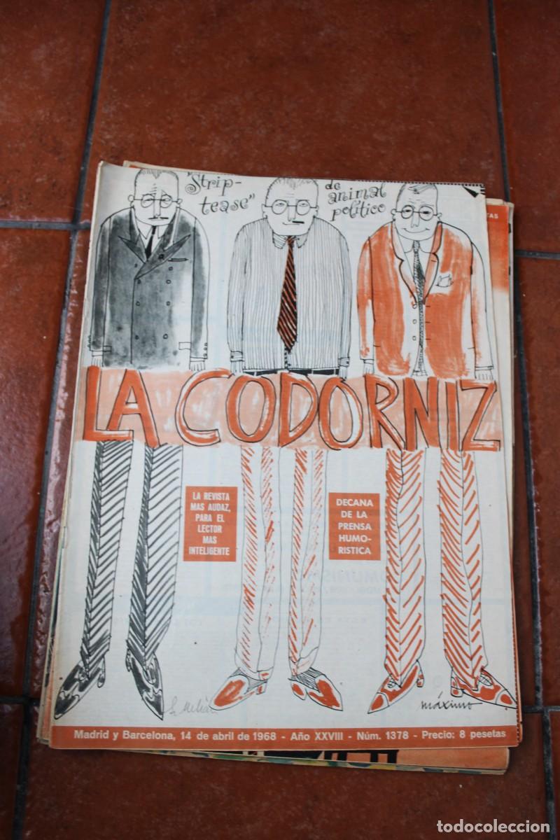 Coleccionismo de Revistas y Peri&oacute;dicos: REVISTA LA CODORNIZ N&ordm; 1378 A&Ntilde;O 1968