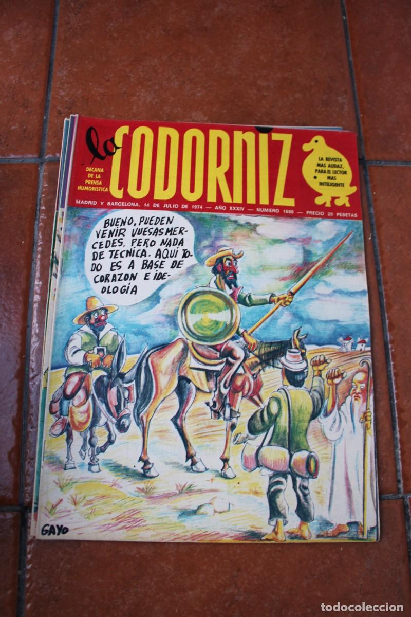 Coleccionismo de Revistas y Peri&oacute;dicos: REVISTA LA CODORNIZ N&ordm; 1686 A&Ntilde;O 1974