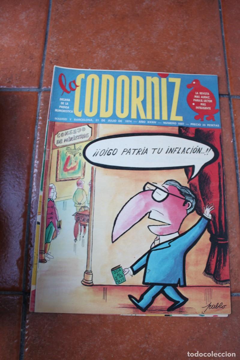 Coleccionismo de Revistas y Peri&oacute;dicos: REVISTA LA CODORNIZ N&ordm; 1687 A&Ntilde;O 1974