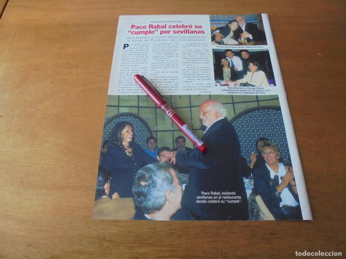 Colecionismo de Revistas e Jornais: CLIPPING 1995: PACO RABAL. MAR&Iacute;A BARRANCO. CARMEN MAURA.