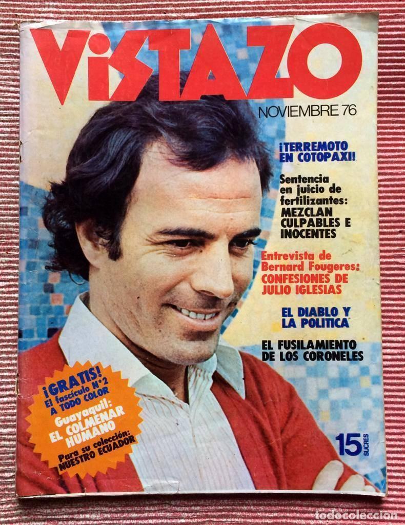Coleccionismo de Revistas y Peri&oacute;dicos: JULIO IGLESIAS Revista Vistazo Ecuador 1976