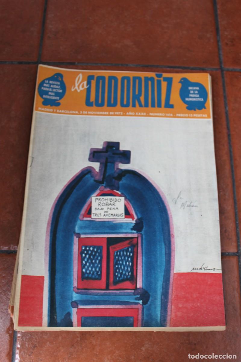 Coleccionismo de Revistas y Peri&oacute;dicos: REVISTA LA CODORNIZ N&ordm; 1616 A&Ntilde;O 1972