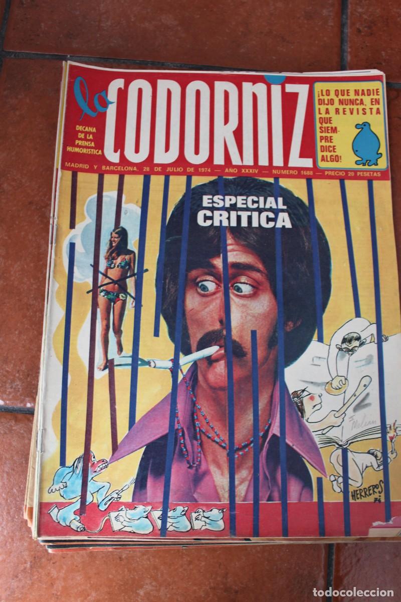 Coleccionismo de Revistas y Peri&oacute;dicos: REVISTA LA CODORNIZ N&ordm; 1688 A&Ntilde;O 1974 : ESPECIAL CRITICA