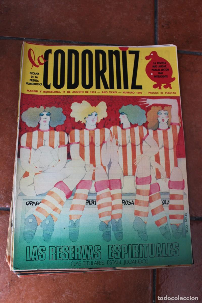 Coleccionismo de Revistas y Peri&oacute;dicos: REVISTA LA CODORNIZ N&ordm; 1690 A&Ntilde;O 1974