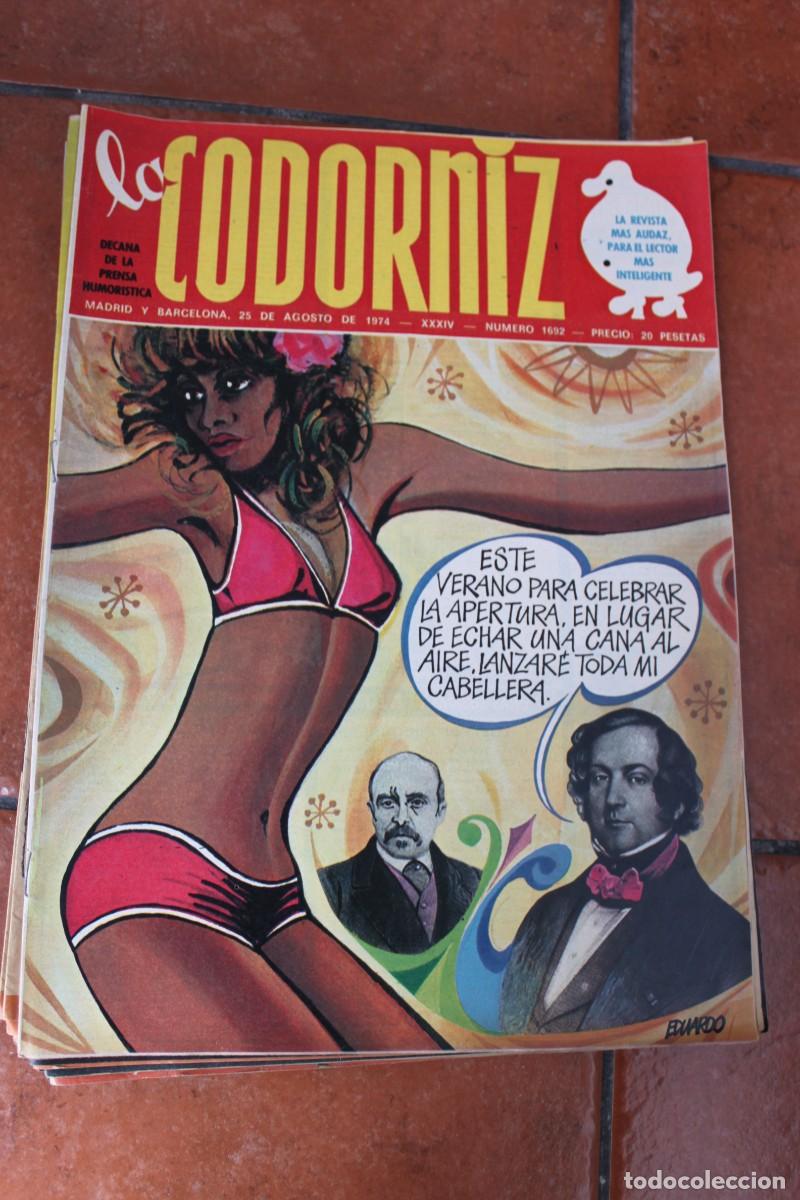 Coleccionismo de Revistas y Peri&oacute;dicos: REVISTA LA CODORNIZ N&ordm; 1692 A&Ntilde;O 1974