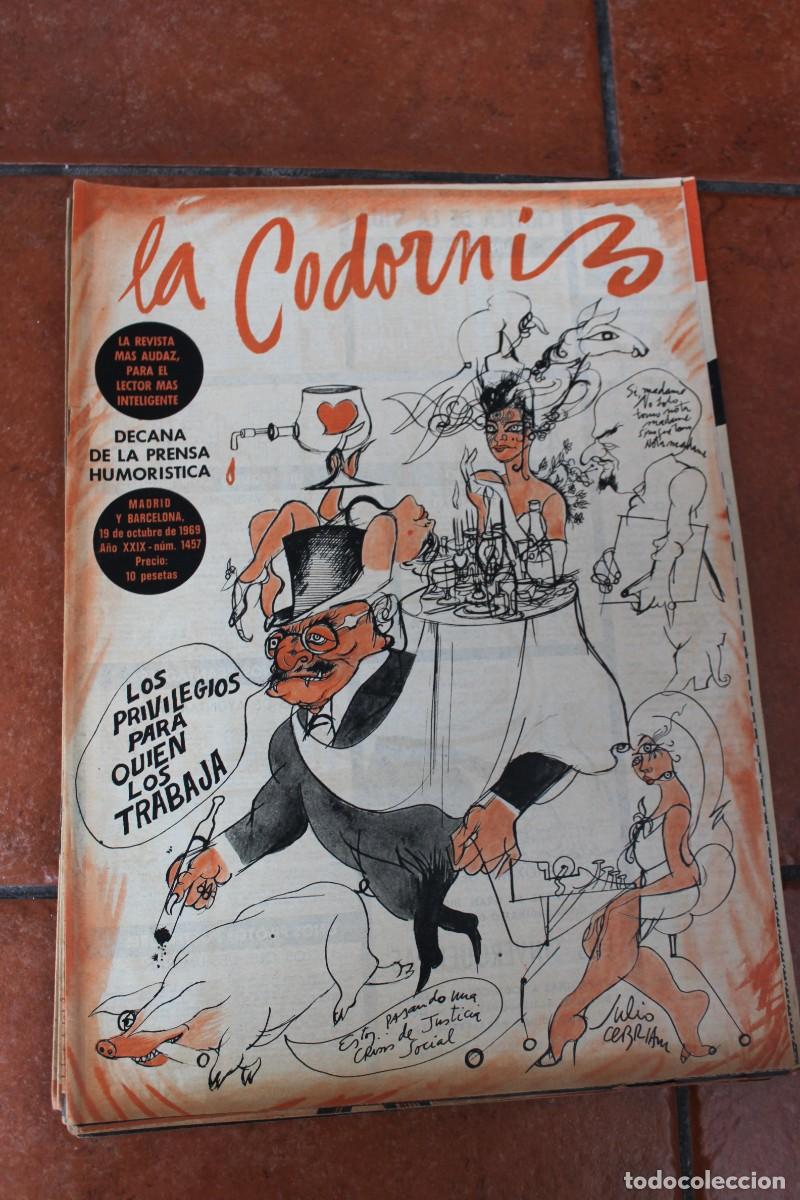 Coleccionismo de Revistas y Peri&oacute;dicos: REVISTA LA CODORNIZ N&ordm; 1457 A&Ntilde;O 1969