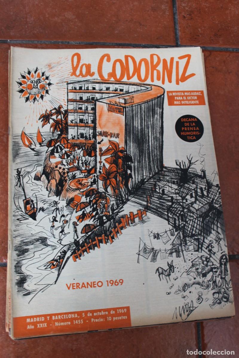Coleccionismo de Revistas y Peri&oacute;dicos: REVISTA LA CODORNIZ N&ordm; 1455 A&Ntilde;O 1969