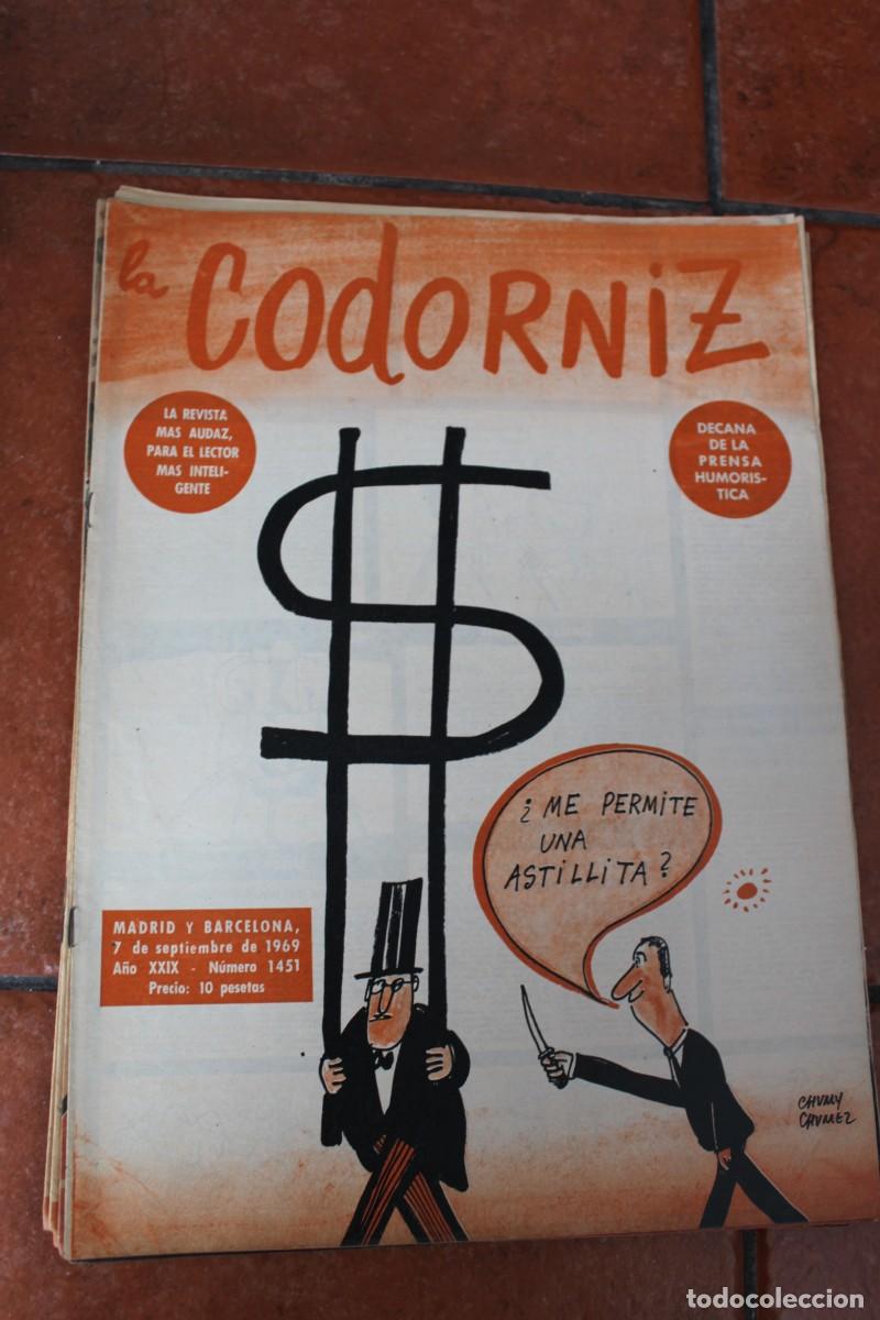 Coleccionismo de Revistas y Peri&oacute;dicos: REVISTA LA CODORNIZ N&ordm; 1451 A&Ntilde;O 1969