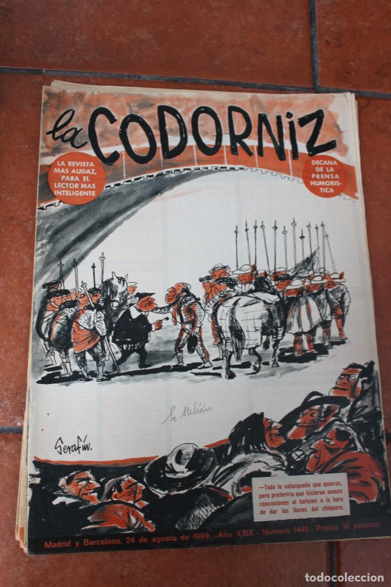 Coleccionismo de Revistas y Peri&oacute;dicos: REVISTA LA CODORNIZ N&ordm; 1449 A&Ntilde;O 1969