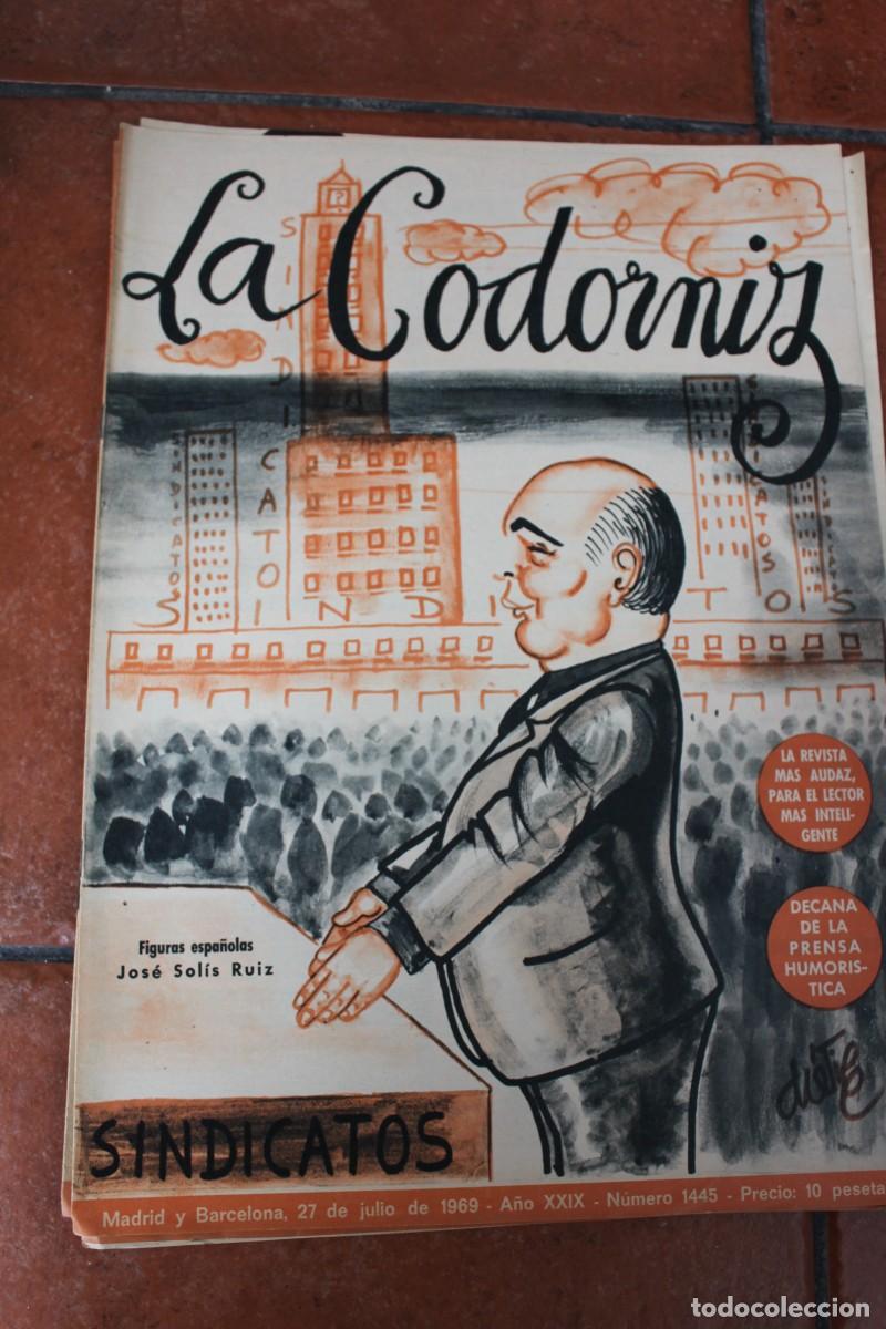 Coleccionismo de Revistas y Peri&oacute;dicos: REVISTA LA CODORNIZ N&ordm; 1445 A&Ntilde;O 1969