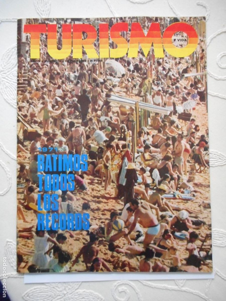 Coleccionismo de Revistas y Peri&oacute;dicos: Revista Turismo, n&uacute;mero 15. Octubre de 1972. Batimos todos los records de turismo. Nueva