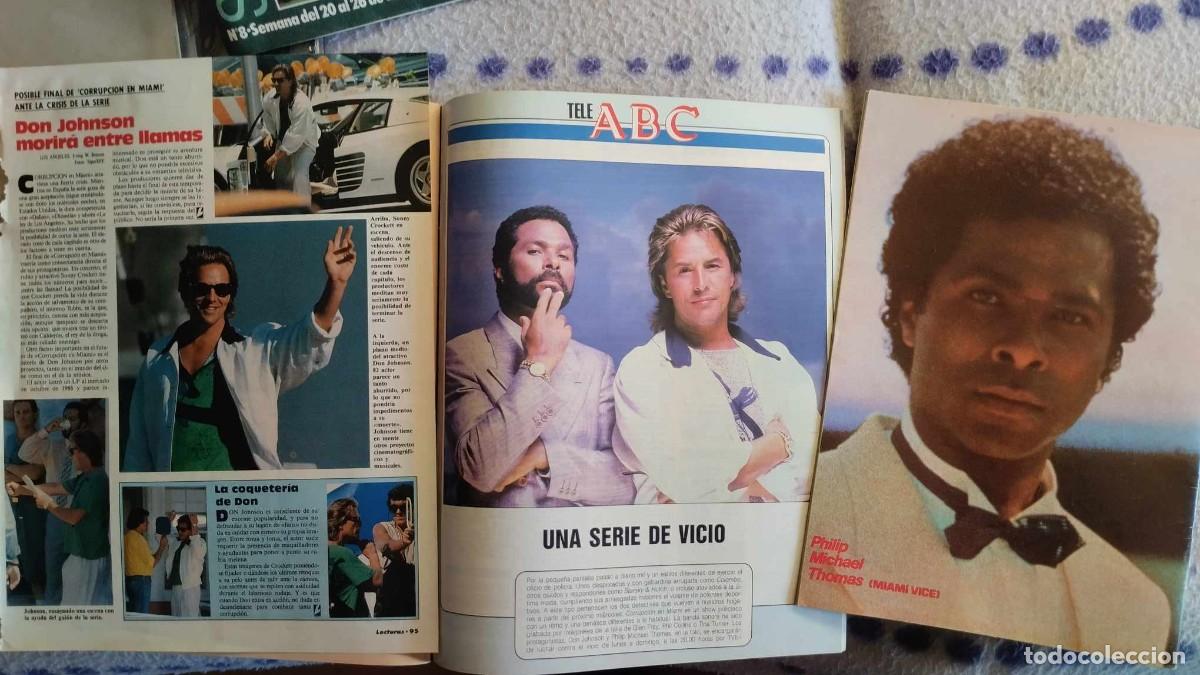 Coleccionismo de Revistas y Peri&oacute;dicos: LOTE CORRUPCI&Oacute;N EN MIAMI, MINIPOSTER, REPORTAJE Y PORTADA TELE ABC MIAMI VICE