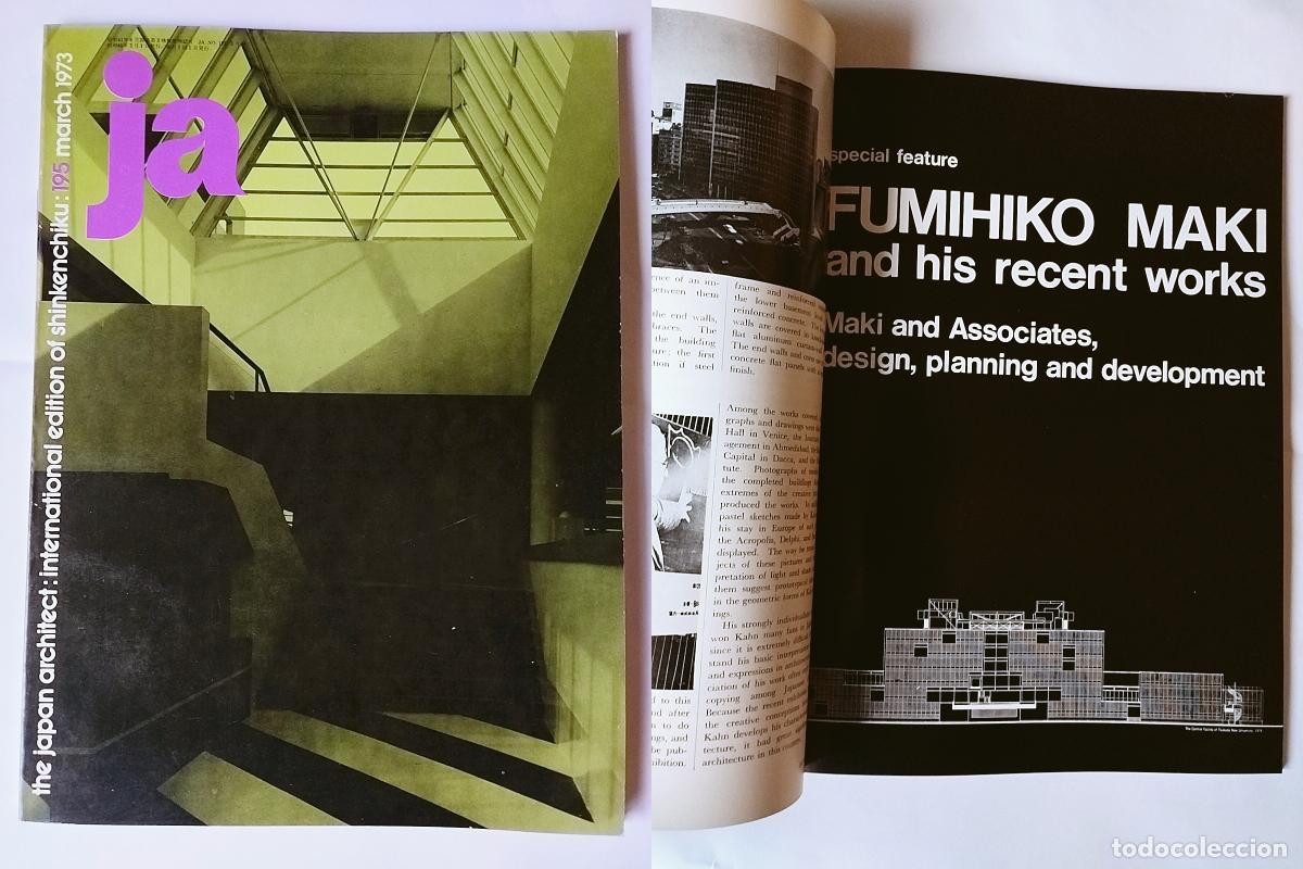 Colecionismo de Revistas e Jornais: REVISTA / MAGAZINE THE JAPAN ARCHITECT JA N&ordm; 195. MARCH 1973 INTERNATIONAL EDITION OF SHINKENCHIK
