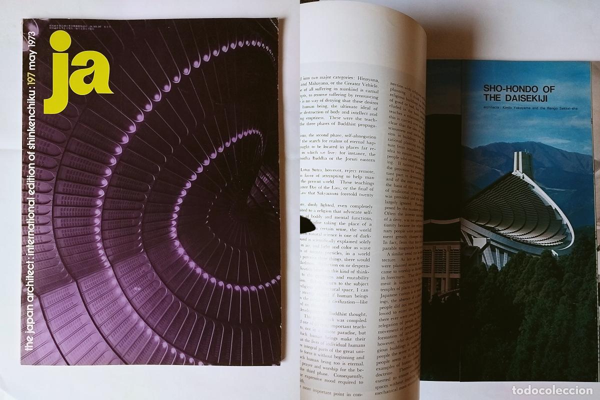 Colecionismo de Revistas e Jornais: REVISTA / MAGAZINE THE JAPAN ARCHITECT JA N&ordm; 197. MAY 1973 INTERNATIONAL EDITION OF SHINKENCHIK
