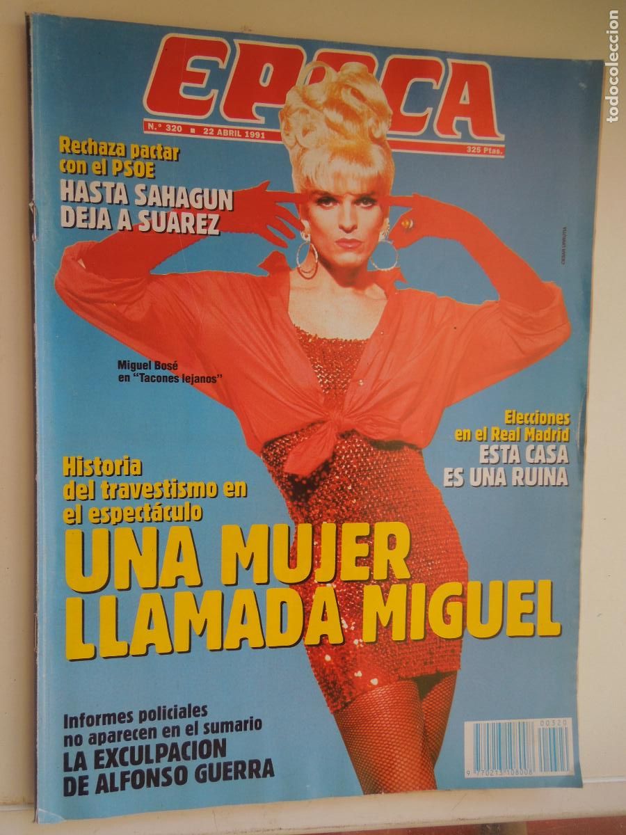Coleccionismo de Revistas y Peri&oacute;dicos: EPOCA REVISTA N&ordm; 320- 04-1991 - MIGUEL BOSE -AGUST&Iacute;N RODR&Iacute;GUEZ SAHAG&Uacute;N. ELECCIONES EN EL REAL MADRID