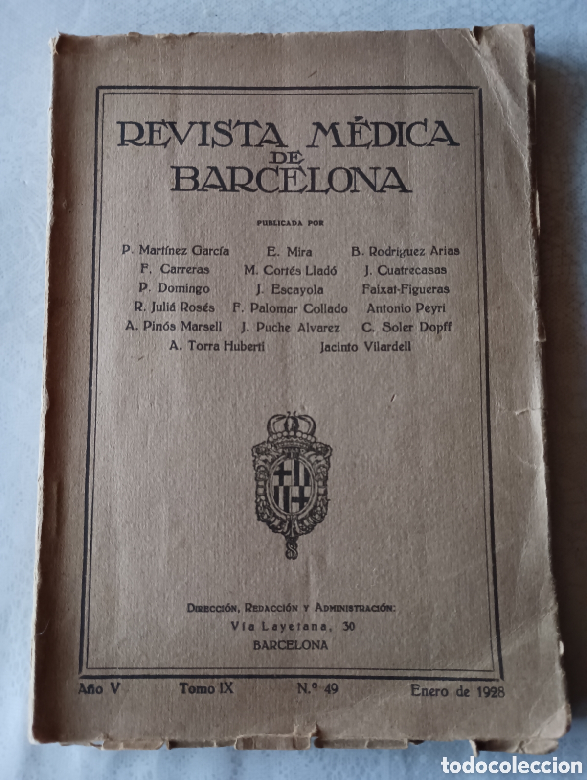 Coleccionismo de Revistas y Peri&oacute;dicos: Revista m&eacute;dica de Barcelona. De 1928
