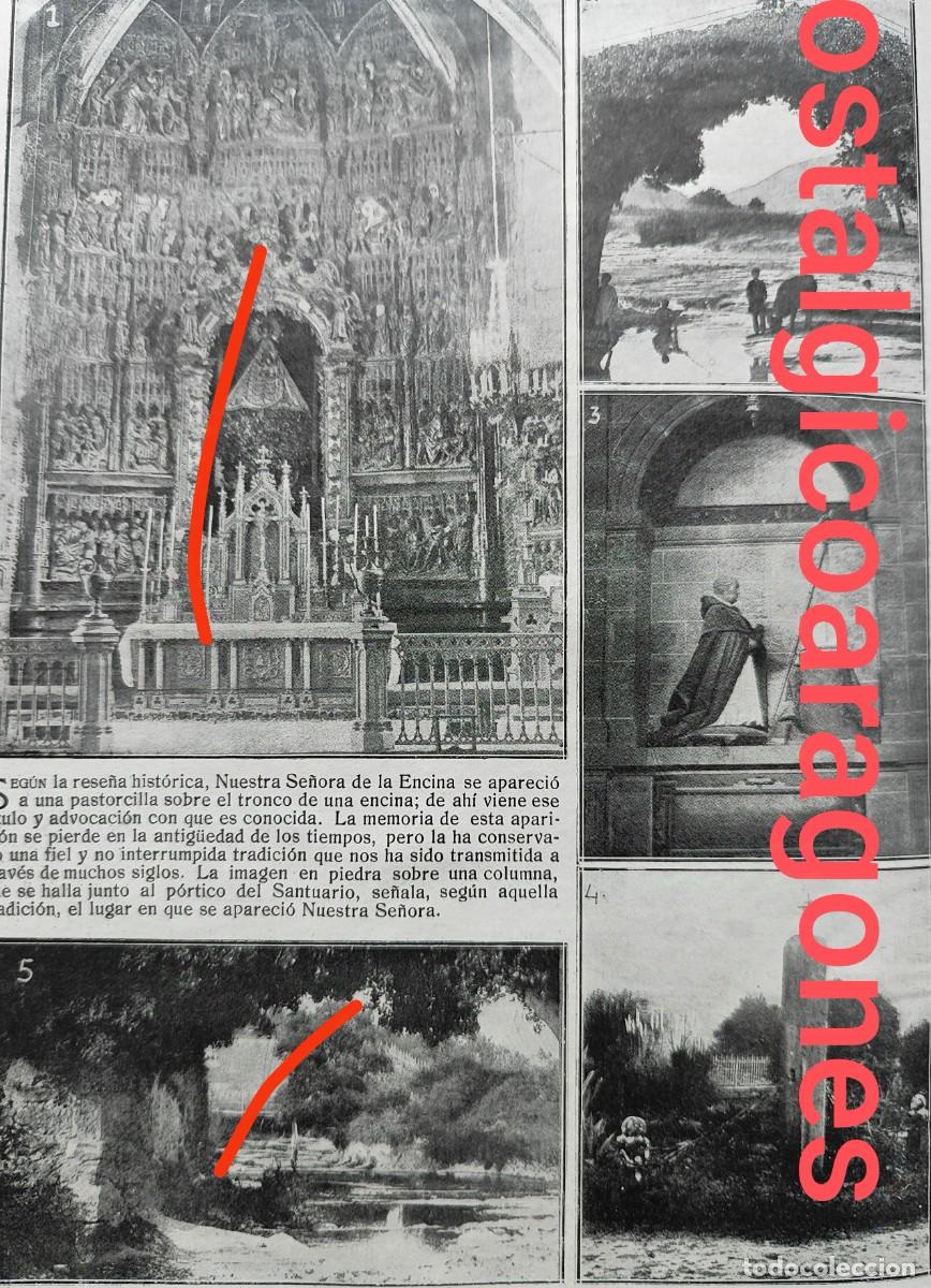 Coleccionismo de revistas y peri&oacute;dicos: Arceniega Alava Santuario Encina, vistas foto revista principio siglo XX 191W