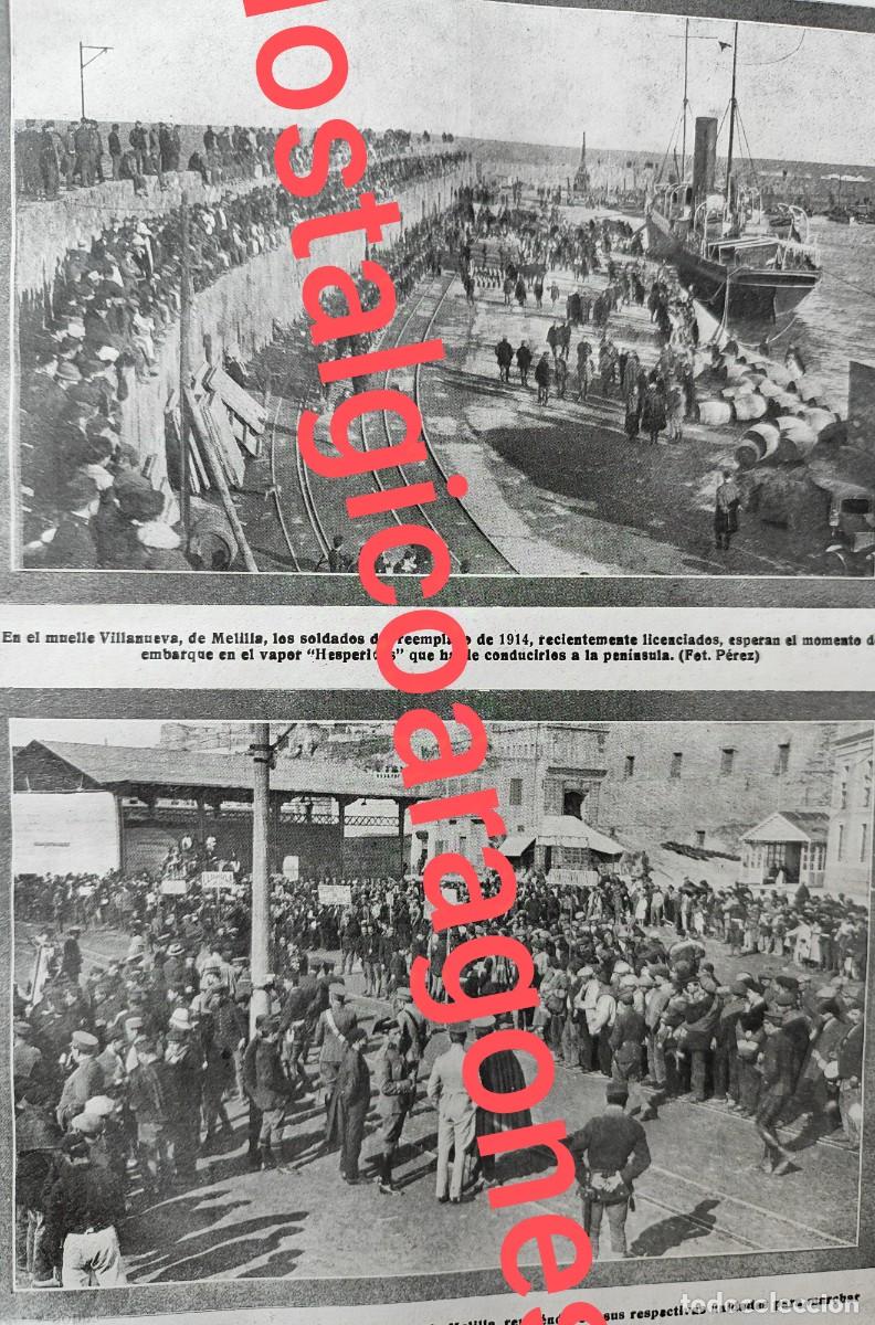 Collection Magazines and Newspapers: Melilla muelle Villanueva vuelta militares licenciados entrad nuevosfoto revista princ siglo XX 191W