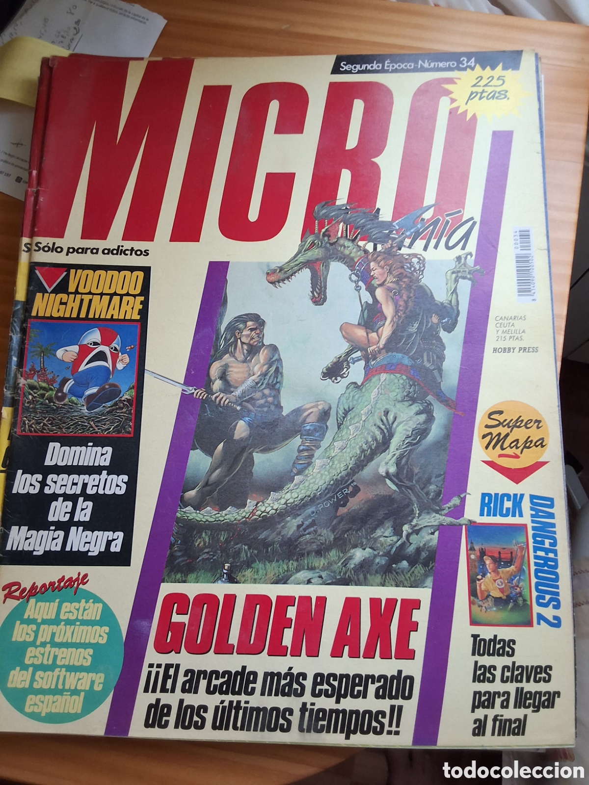 Coleccionismo de Revistas y Peri&oacute;dicos: Micromania segunda epoca revista 34 a&ntilde;o 1991 marzo edita hobby press