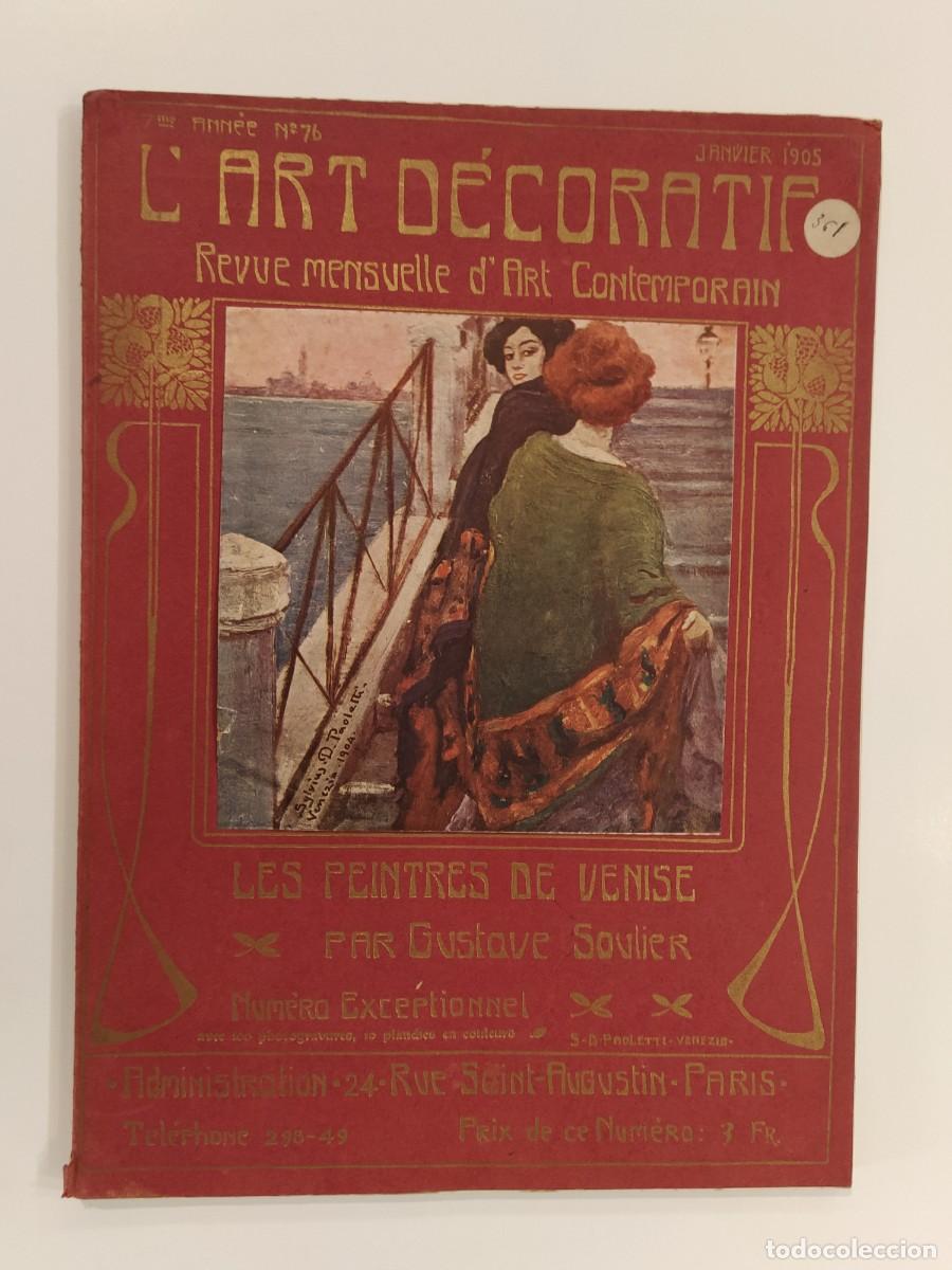 Collectionnisme de Revues et Journaux: L'ART DECORATIF - NUMERO 76 A&Ntilde;O 1905 - REVUE MENSUELLE D'ART CONTEMPORAIN -VER FOTOS-(V-26.132)
