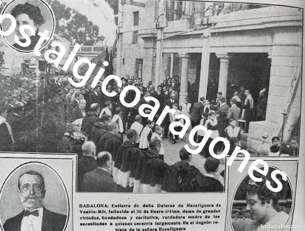 Colecionismo de Revistas e Jornais: Badalona entierro Dolores Rocafiguera de Ventos Mir foto revista princ siglo XX 191W