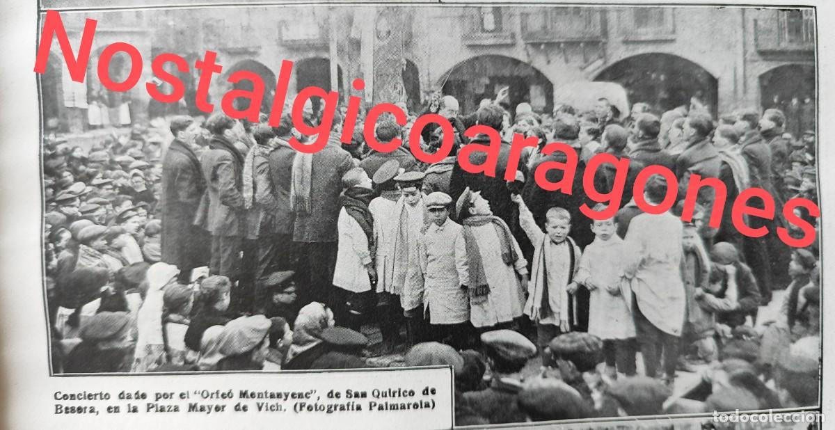 Sammeln von Zeitschriften und Zeitungen: concierto Orfeo Montanyec de San Quirico Besora en Vich foto revista princ siglo XX 191W