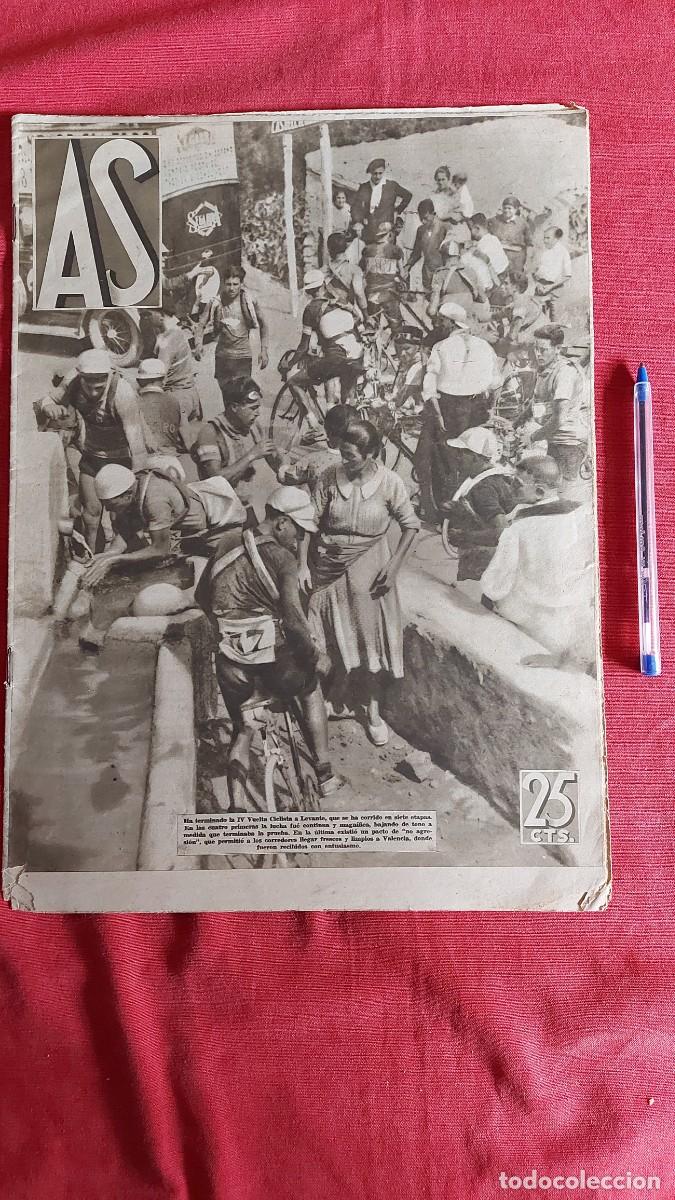 Coleccionismo de Revistas y Peri&oacute;dicos: DIARIO AS A&Ntilde;O 1932-N&ordm;17-VUELTA CICLISTA LEVANTE CICLISMO VALENCIANO CAJA N&deg; 7 X