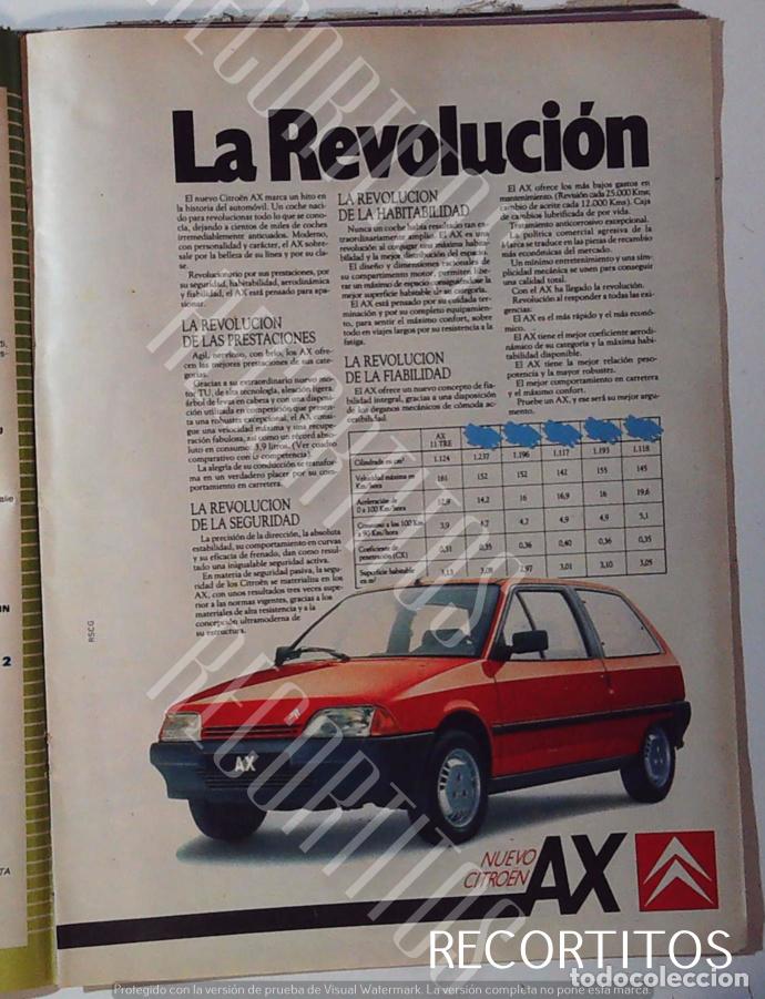Coleccionismo de Revistas y Peri&oacute;dicos: CITROEN AX PUBLICIDAD ANUNCIO