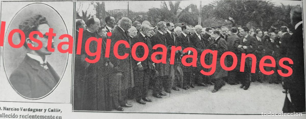 Coleccionismo de revistas y peri&oacute;dicos: Narciso Verdaguer y Callis fallecido foto revista princ siglo XX 191W