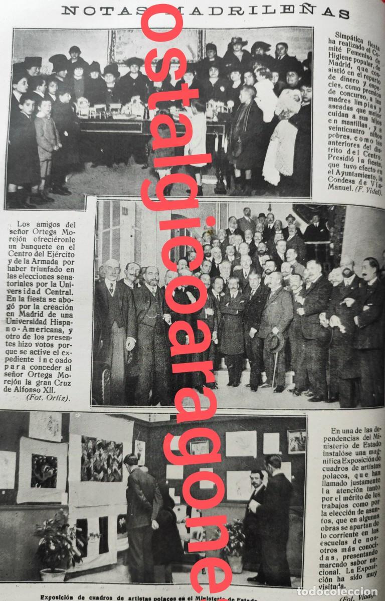 Collezionismo di Riviste e Giornali: Madrid fiesta Higiene Popular y Ortega Morejon foto revista princ siglo XX 191W
