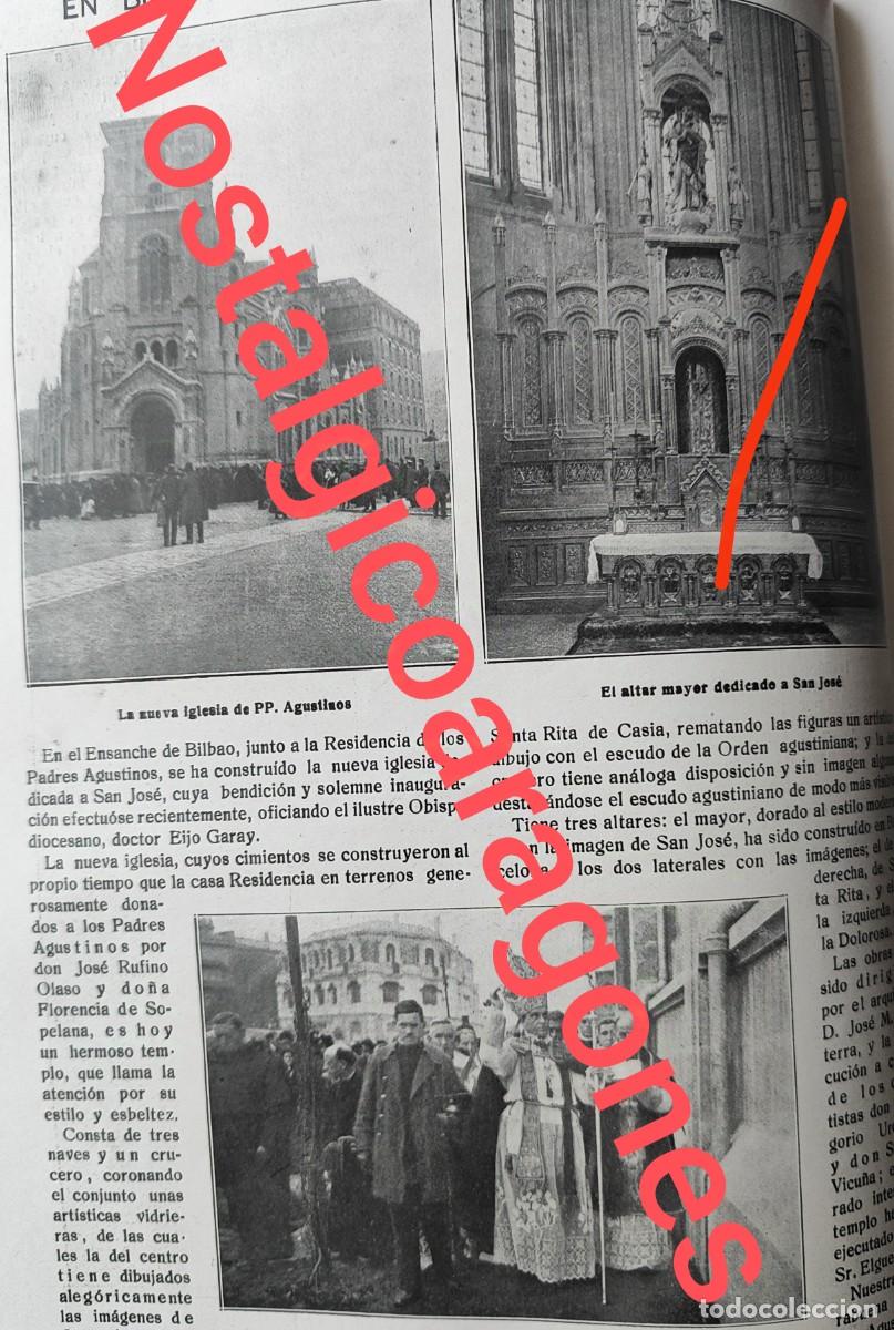 Collezionismo di Riviste e Giornali: Bilbao inauguraci&oacute;n iglesia San Jos&eacute; foto revista princ siglo XX 191W