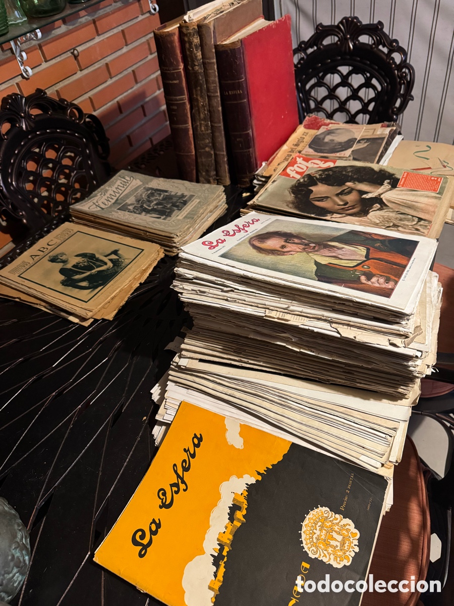 Coleccionismo de Revistas y Peri&oacute;dicos: La Esfera, La Ilustraci&oacute;n, Feminal, Fotos, ABC, Ilustration, 59kg de de fin XIX ppo XX