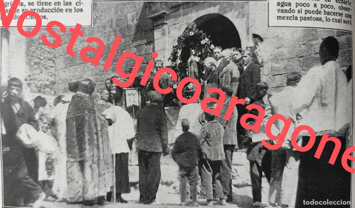 Coleccionismo de revistas y peri&oacute;dicos: Gabasa Huesca Bendici&oacute;n San Jose Calasanz salida iglesia foto revista princ siglo XX 191W