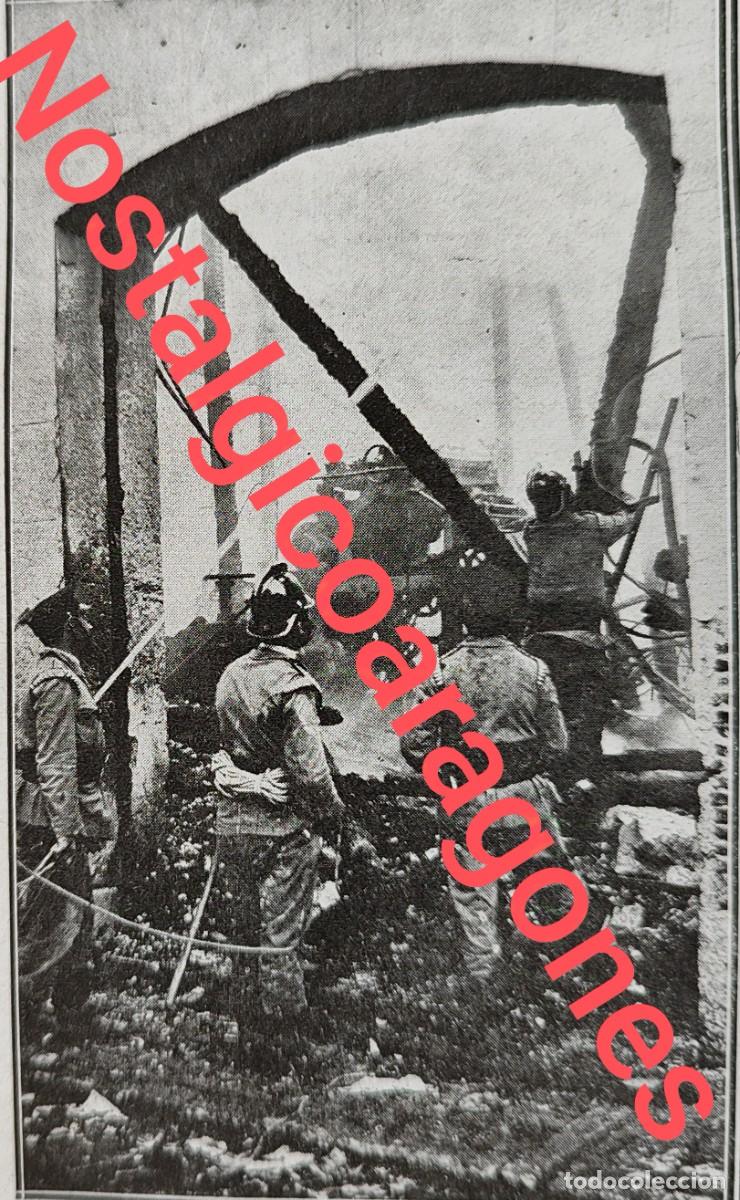 Collezionismo di Riviste e Giornali: Madrid incendio imprenta bomberos en acci&oacute;n foto revista princ siglo XX 191W